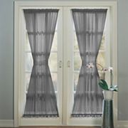No 918 1 Panel Emily Sheer Voile Single Door Curtain Panel Tieback