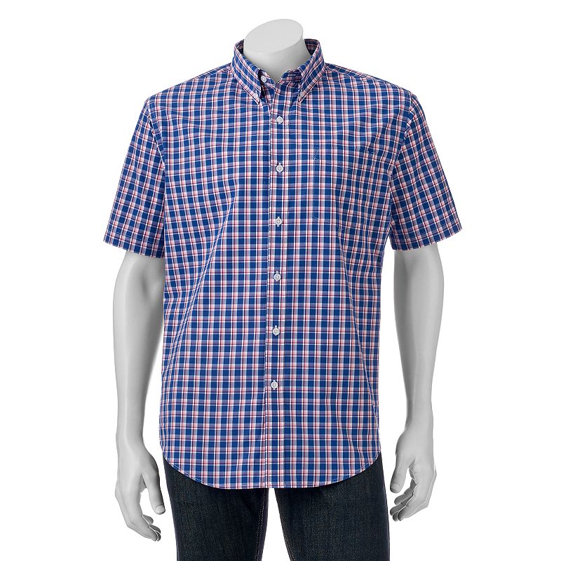 Polyester Short Sleeve Button-down Shirt | Kohl's