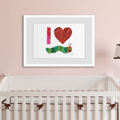 Marmont Hill Eric Carle I Heart Catepillars 2 Framed Wall Art