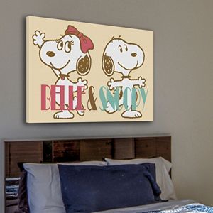 Marmont Hill Peanuts Belle & Snoopy Canvas Wall Art