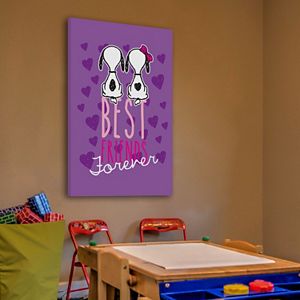 Marmont Hill Peanuts ''Best Friends Forever'' Canvas Wall Art