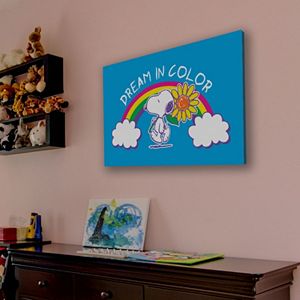 Marmont Hill Peanuts ''Dream In Color'' Canvas Wall Art