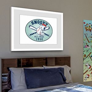 Marmont Hill Peanuts Snoopy Baseball Canvas Wall Art