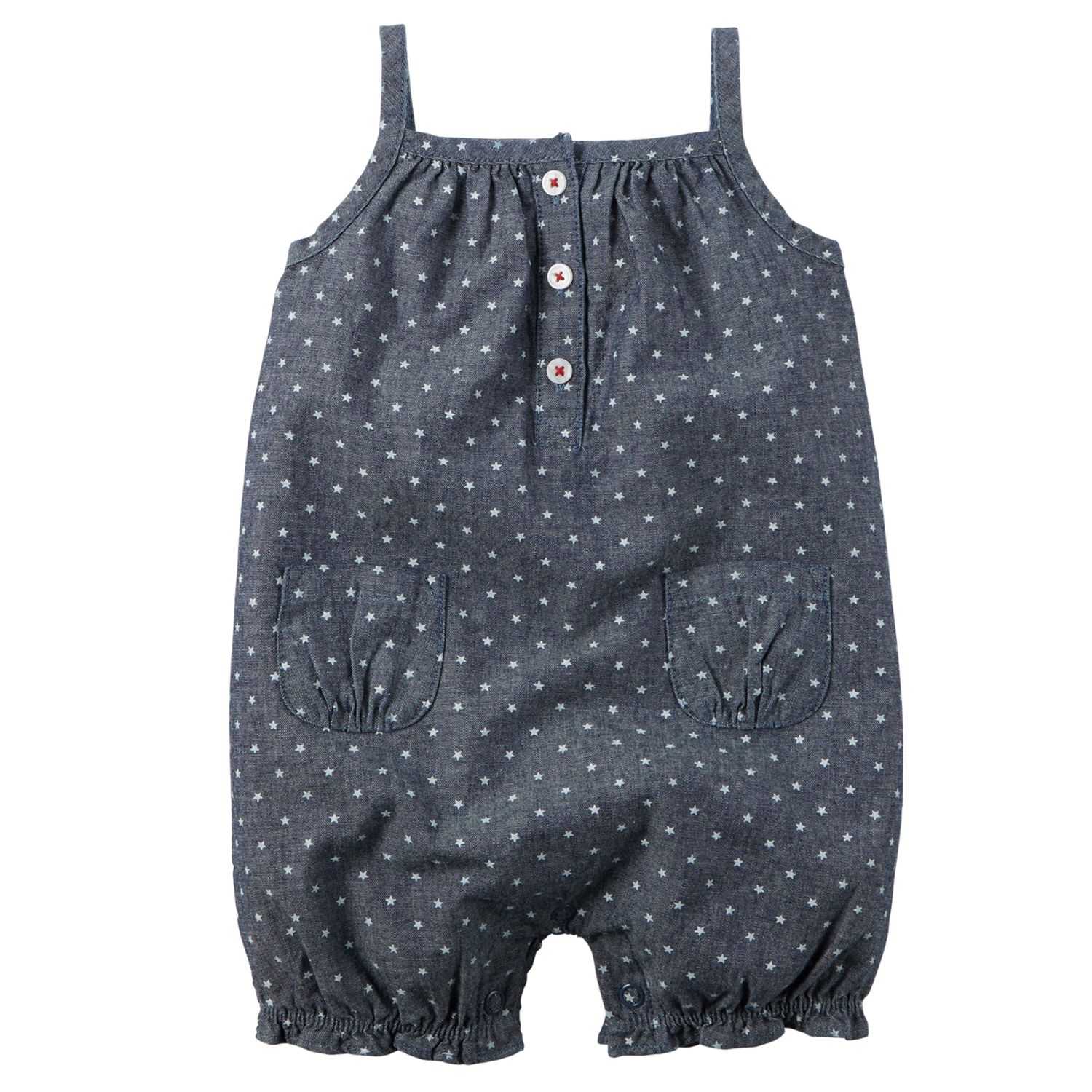 one star chambray dots