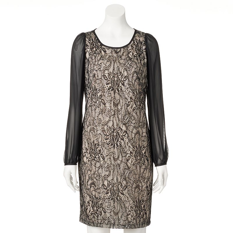 Women's DR by Donna Ricco Sequin Lace Shift Dress