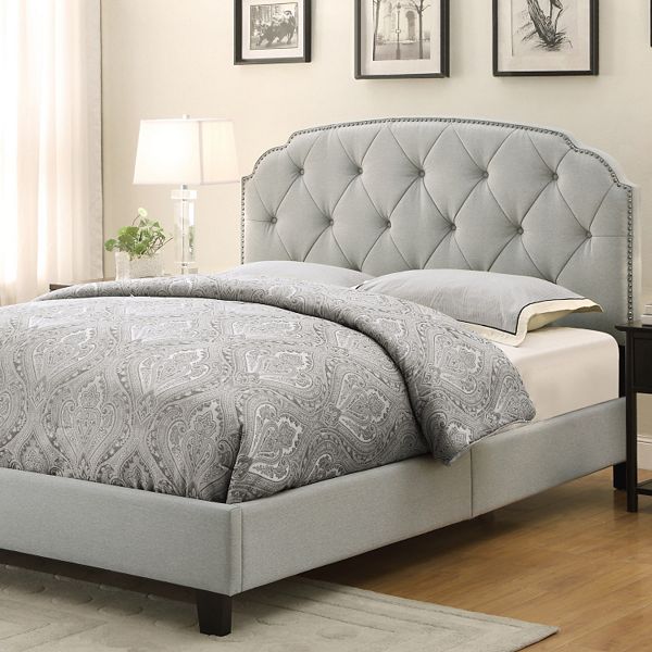 Queen Upholstered Bed Frame Headboard, Headboard And Bed Frame Queen