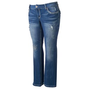 Juniors' Plus Size Series 31 Hourglass Trumpet Jeans
