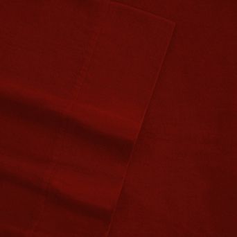 Tribeca Living Flannel Solid Oversized Flat Sheet