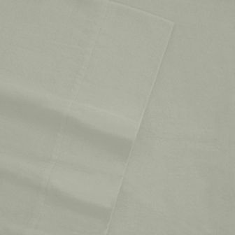 Tribeca Living Flannel Solid Oversized Flat Sheet