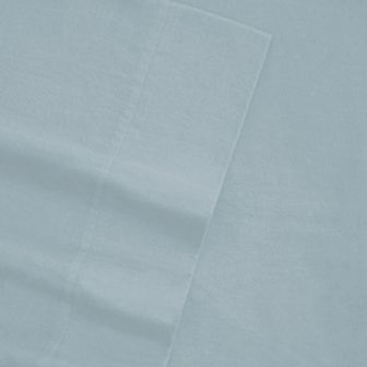Tribeca Living Flannel Solid Oversized Flat Sheet
