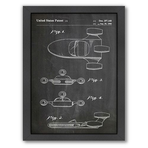 Americanflat Star Wars Landspeeder Framed Wall Art