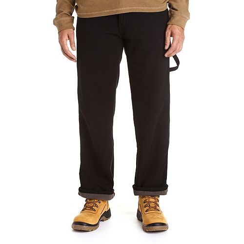 mens fleece lined carpenter jeans
