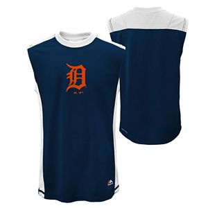 Boys 4-7 Majestic Detroit Tigers Slide Home Synthetic Muscle Tee