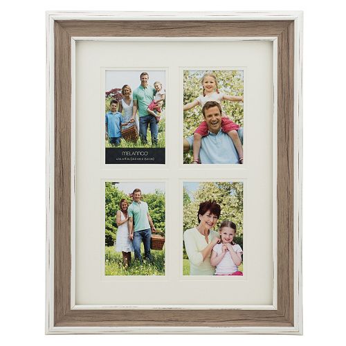 Melannco 4Opening 4" x 6" Wood Grain Collage Frame