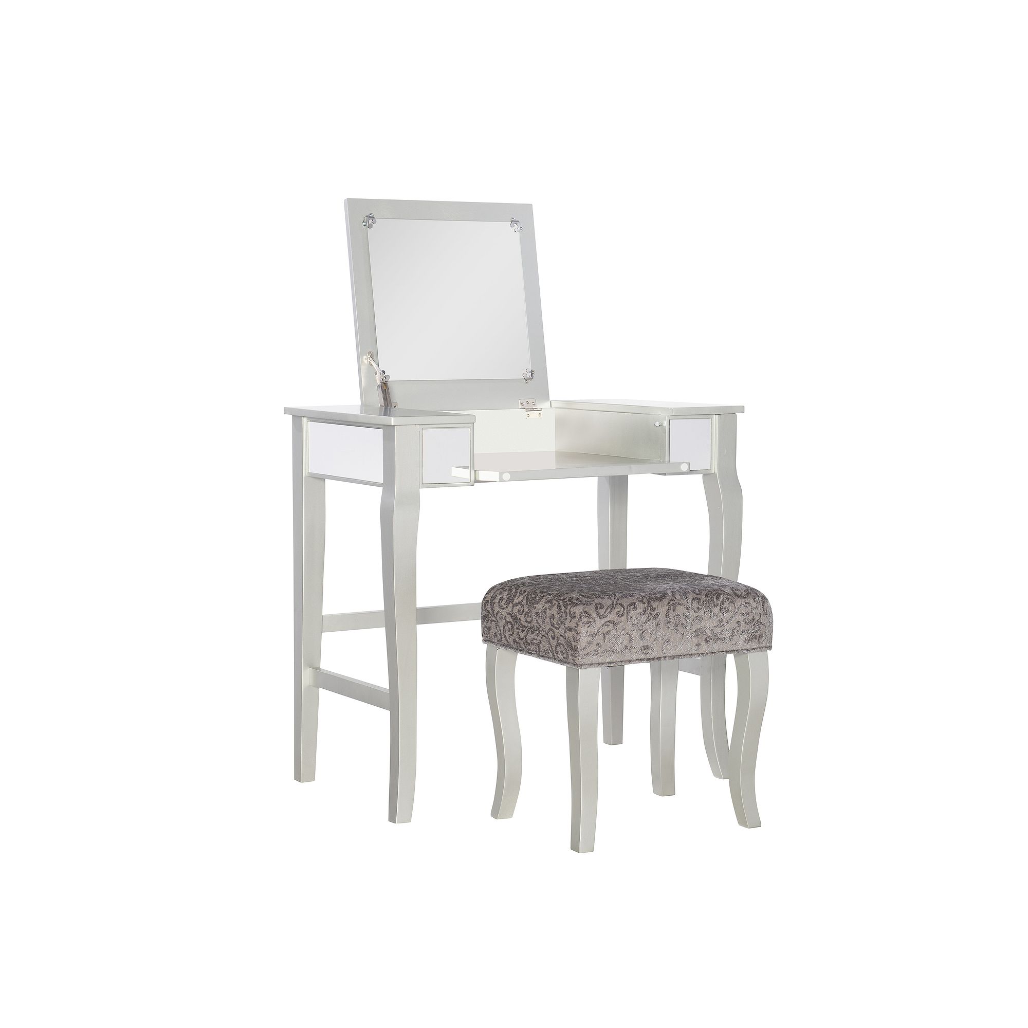 Linon Harper Vanity 2-piece Set, Grey