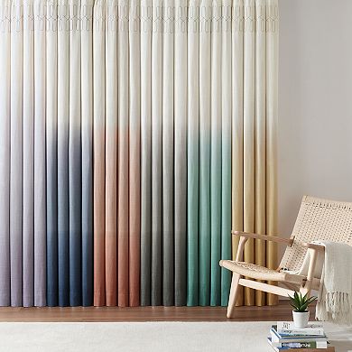 Vue 1-Panel Arashi Ombre Fashion Drapery Window Curtain