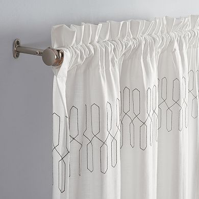 Vue 1-Panel Arashi Ombre Fashion Drapery Window Curtain