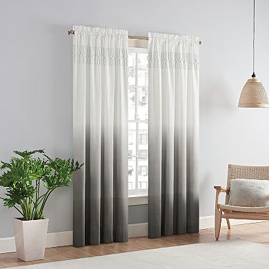 Vue 1-Panel Arashi Ombre Fashion Drapery Window Curtain