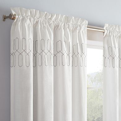 Vue 1-Panel Arashi Ombre Fashion Drapery Window Curtain