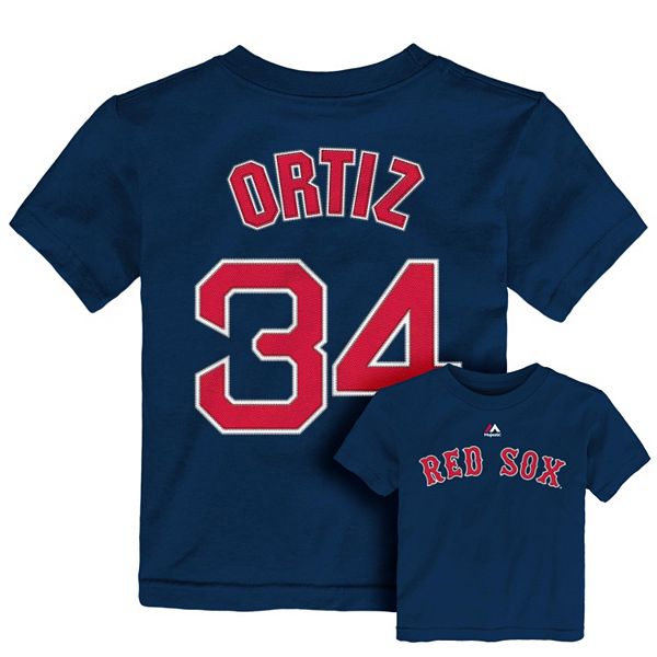 David Ortiz Player Name and Number Shirt By Majestic