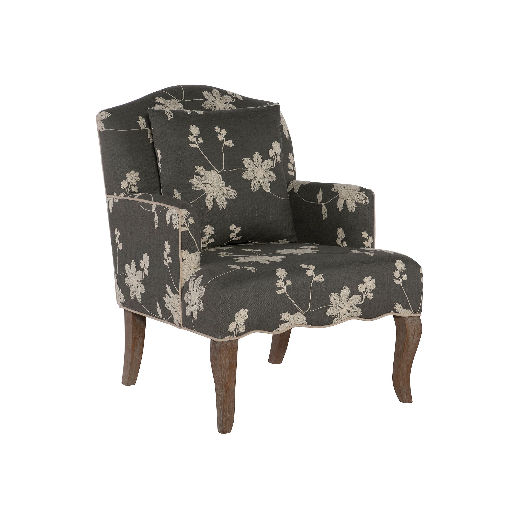 Linon Floral Arm Chair