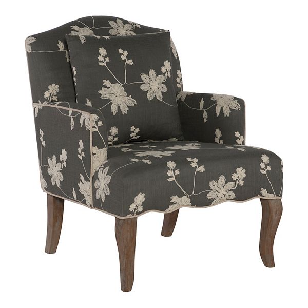 Linon Floral Arm Chair