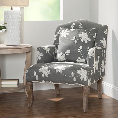 Linon Floral Arm Chair