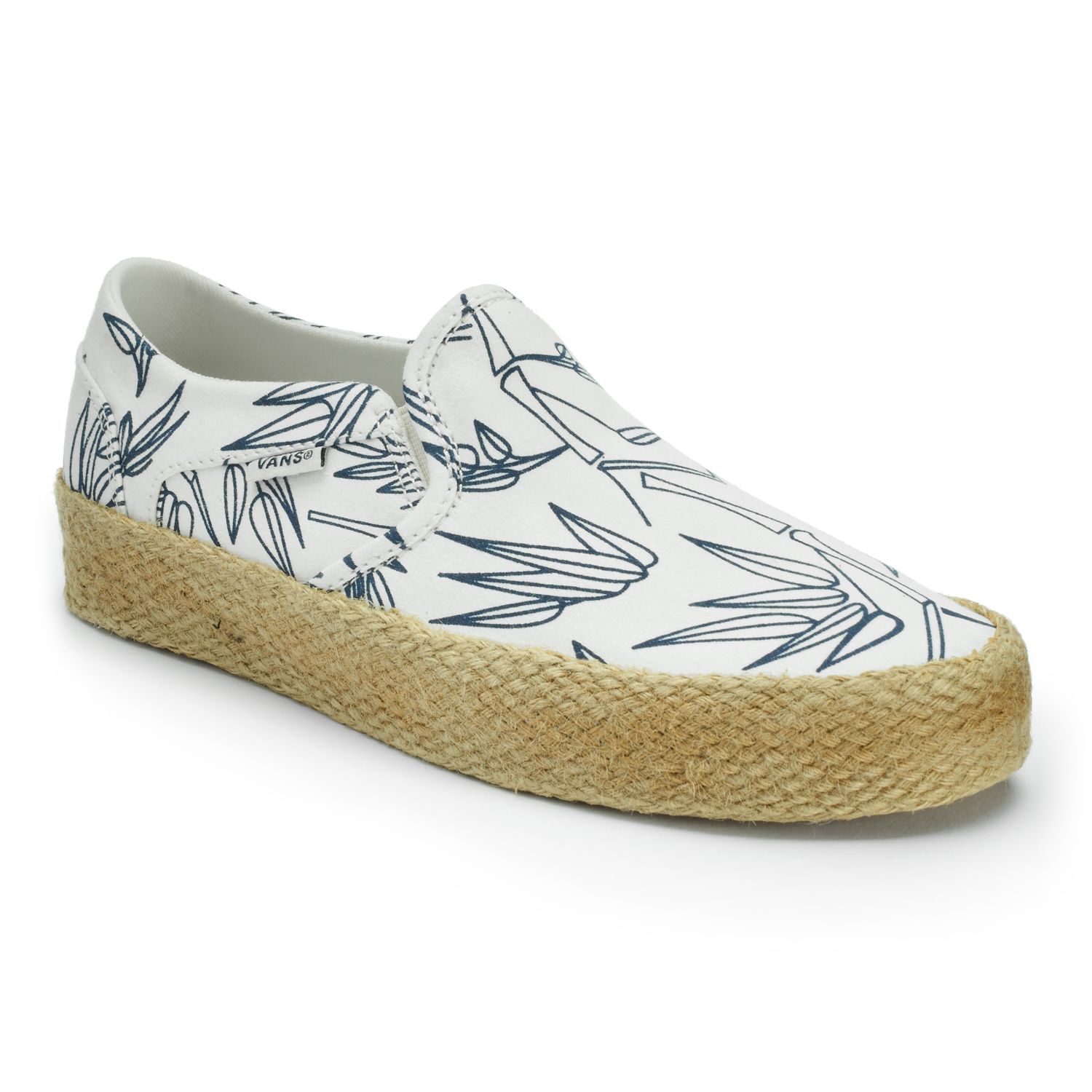 vans slip on espadrille