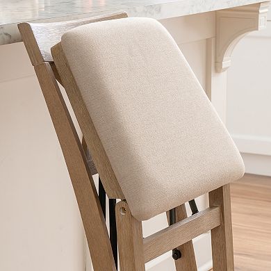 Linon Triena X-Back Folding Counter Stool