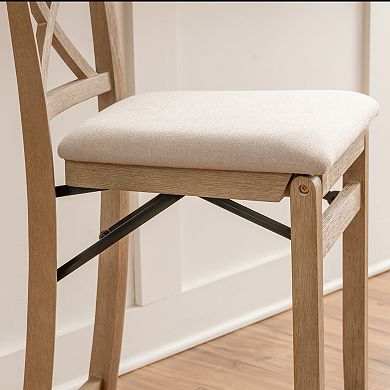 Linon Triena X-Back Folding Counter Stool