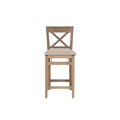 Linon Triena X-Back Folding Counter Stool