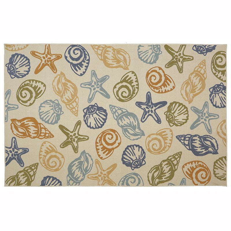 Mohawk Home Scattered Seashells Rug, Multicolor, 5X8 Ft