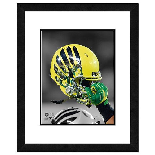 Oregon Ducks Helmet Framed 11 x 14 Photo