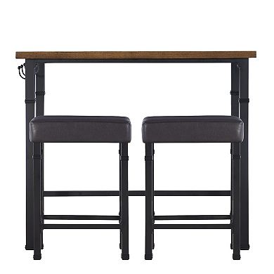 Linon Austin Pub Bar Table 3-piece Set