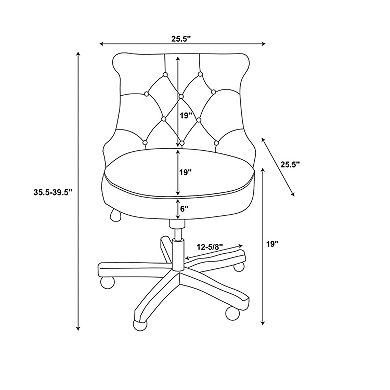 Linon Sinclair Office Desk Chair