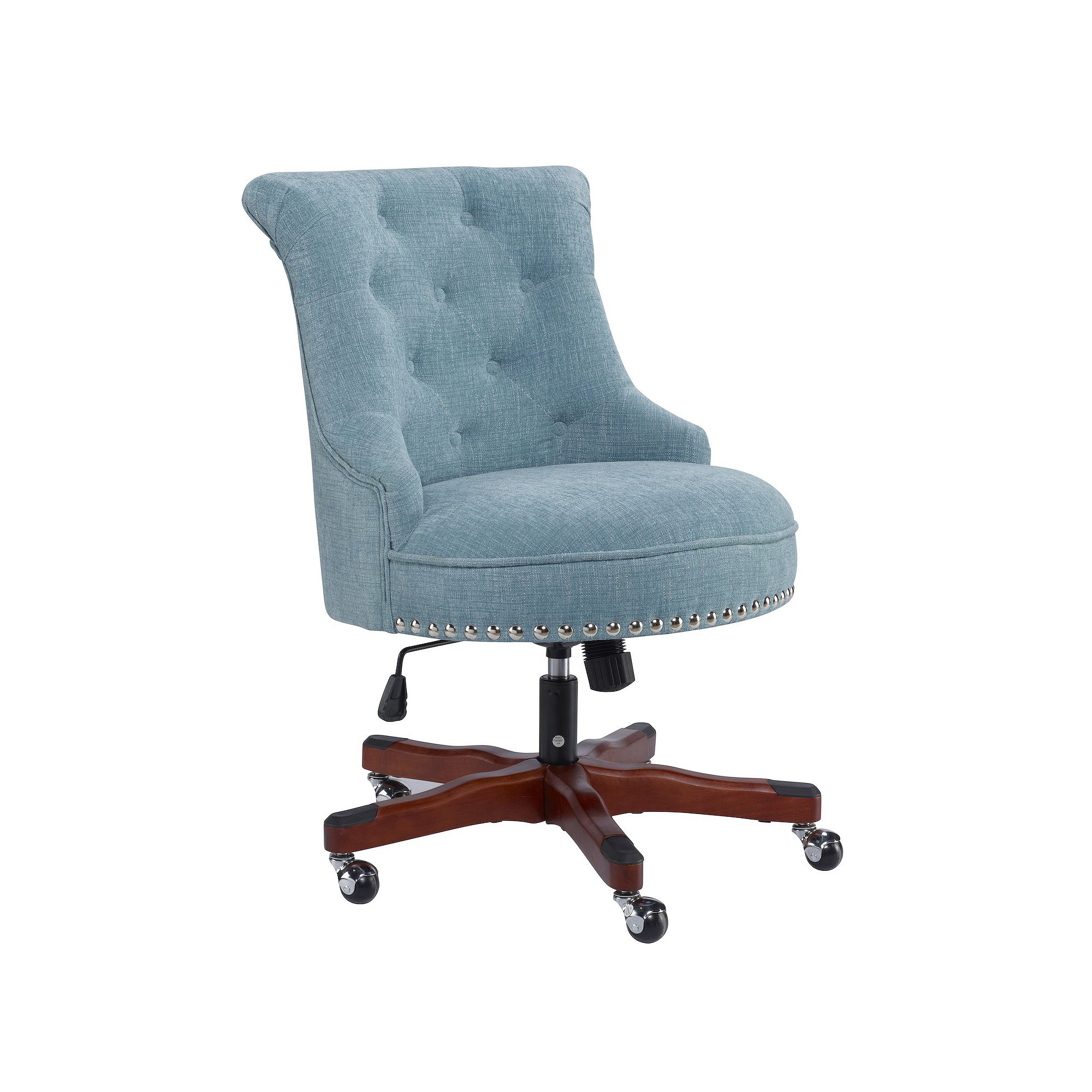 Linon Sinclair Office Desk Chair, Blue