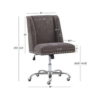 Linon Draper Office Desk Chair