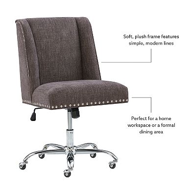 Linon Draper Office Desk Chair