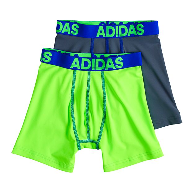 Adidas Boy's Aeroready Boxer Briefs - Stretch Microfiber Blend - Small - 2  Pair