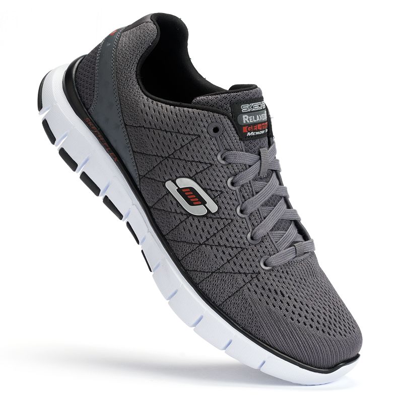 Skechers Skech-Flex Men's Running Shoes, Size: 9.5, Dark Grey | Shop ...