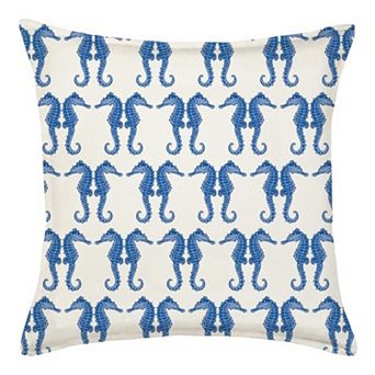 Greendale Home Fashions Seahorse Repeat Throw Pillow