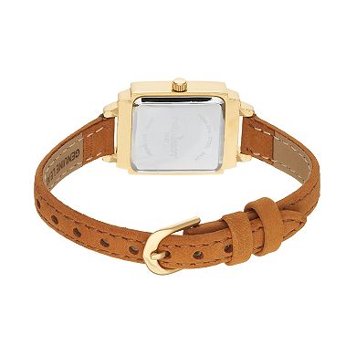 Peugeot Women's Crystal Leather Watch & Bracelet Set
