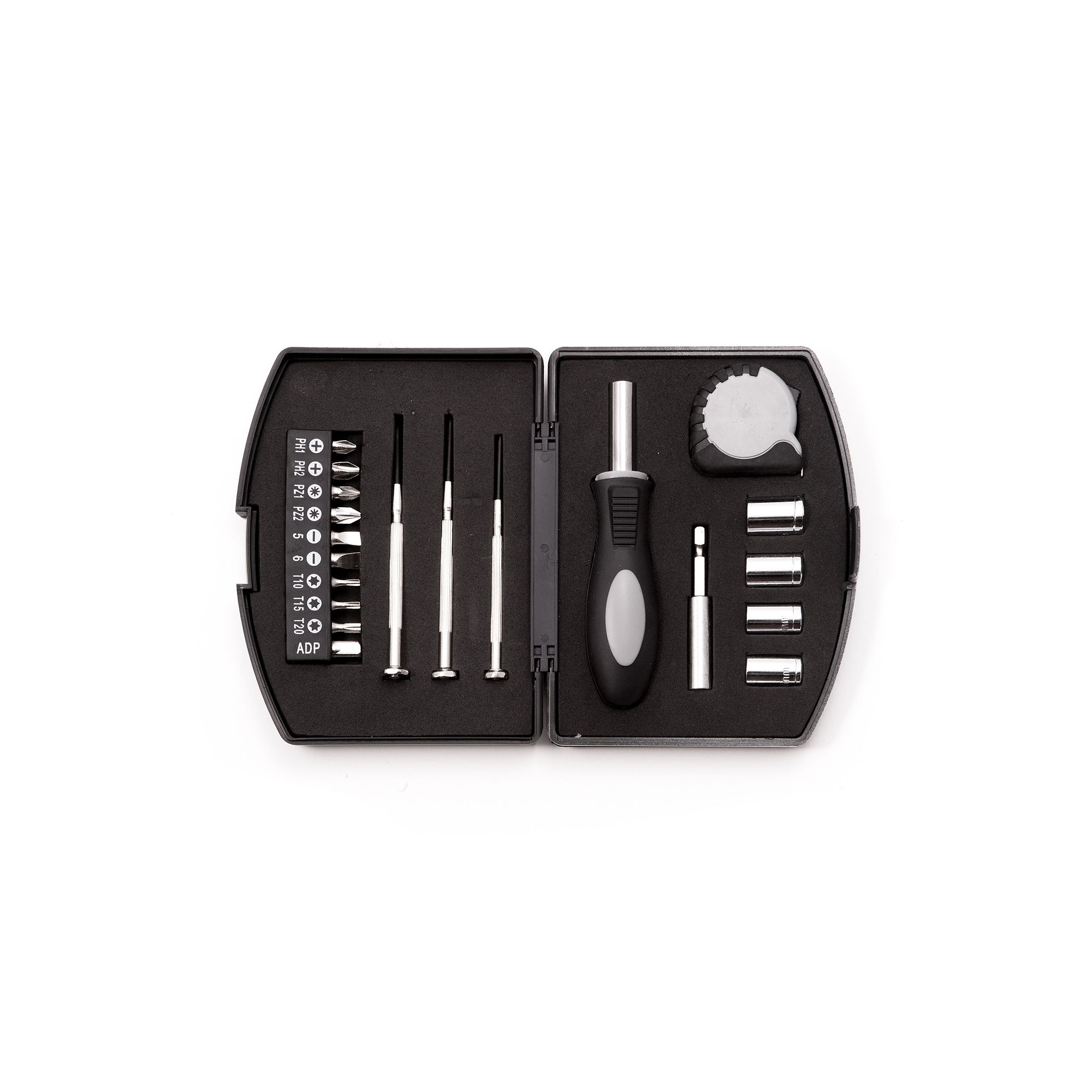 Bey-Berk 20-piece Tool Set, Black Silver