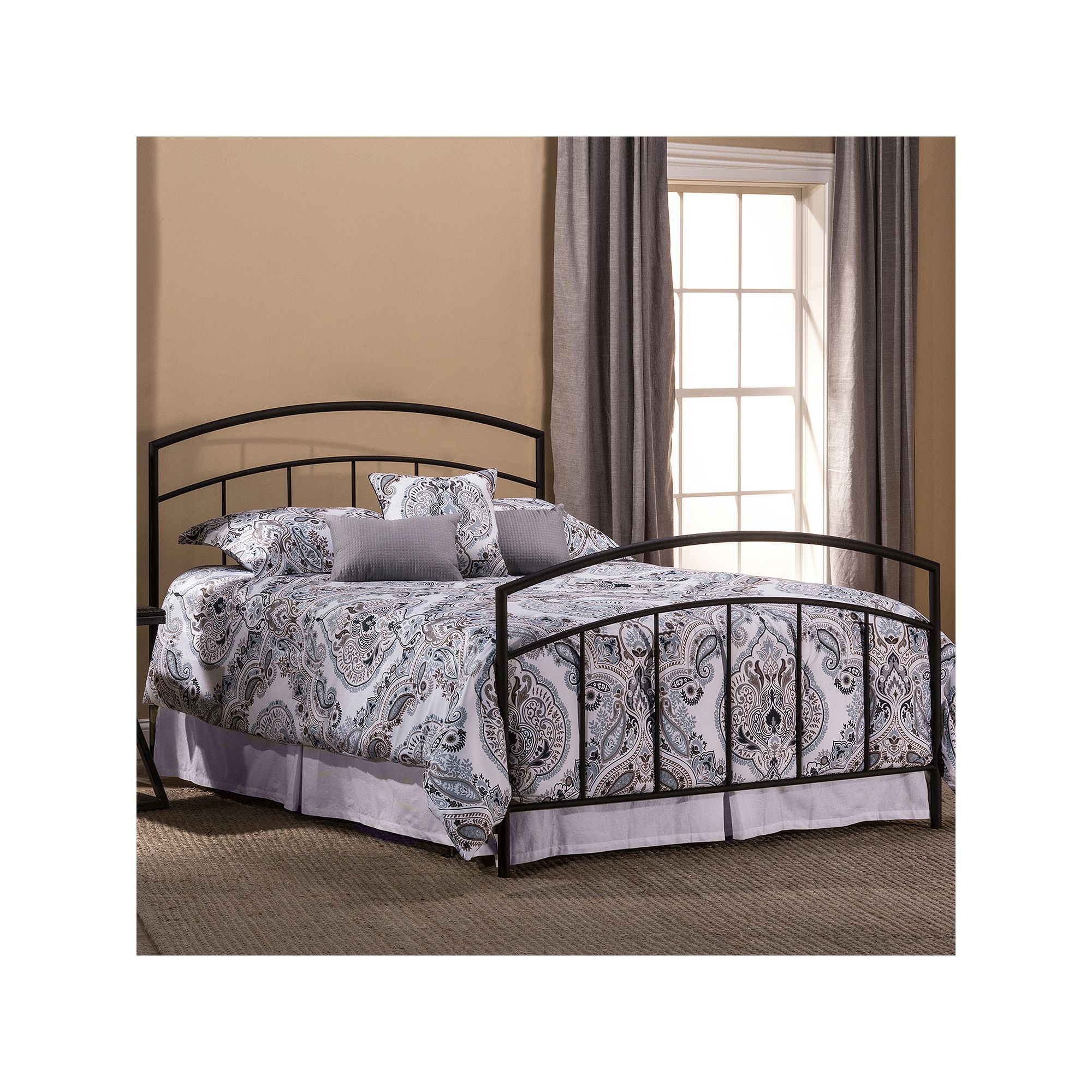Hillsdale Furniture Julien Bed 4-pc. Set, Textured Black