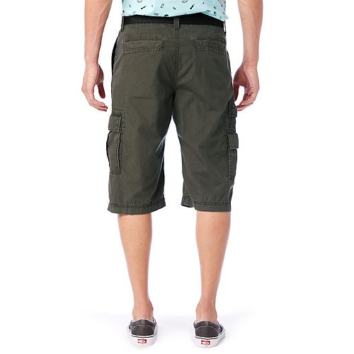 Men's long cargo shorts