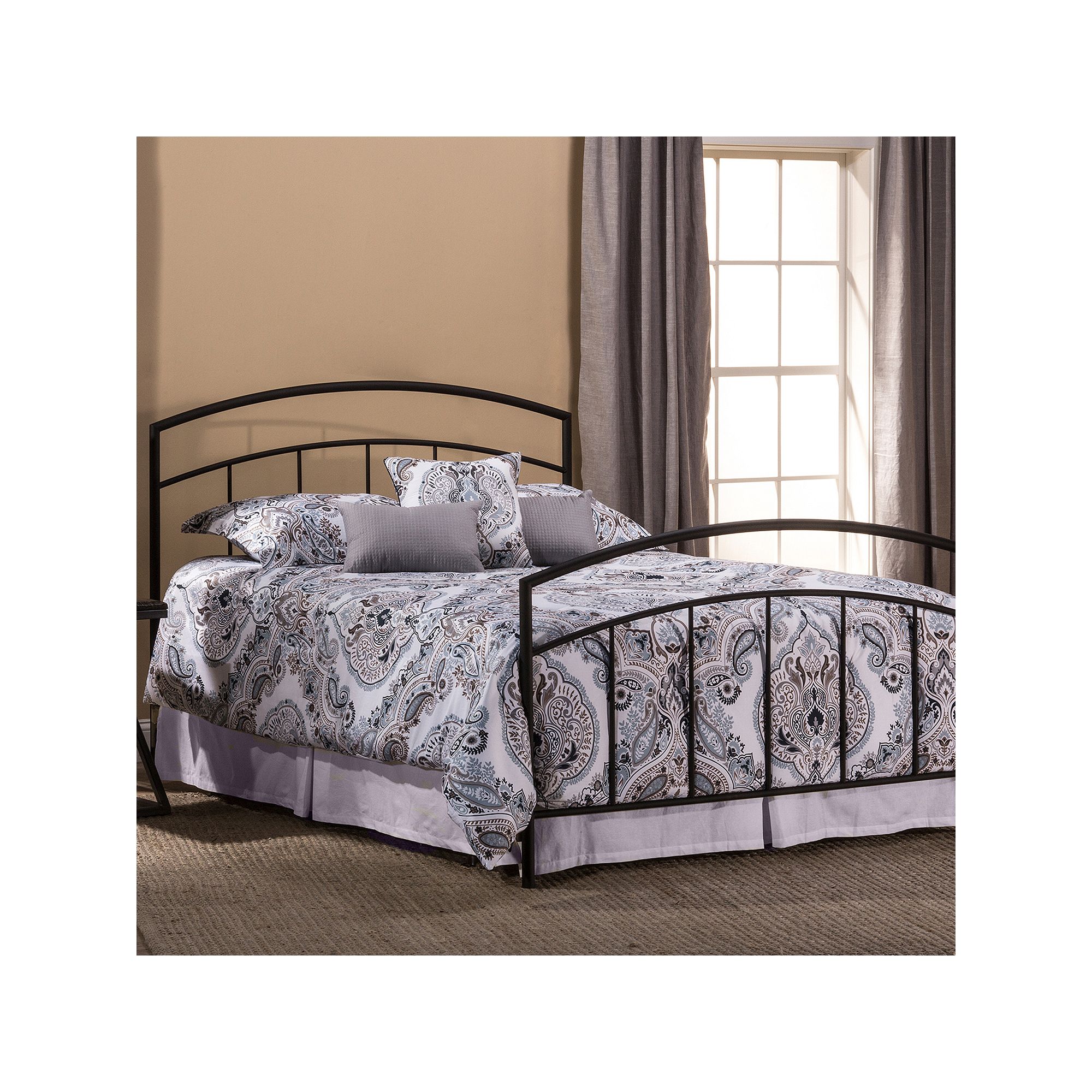 Hillsdale Furniture Julien Headboard & Footboard Set, Textured Black