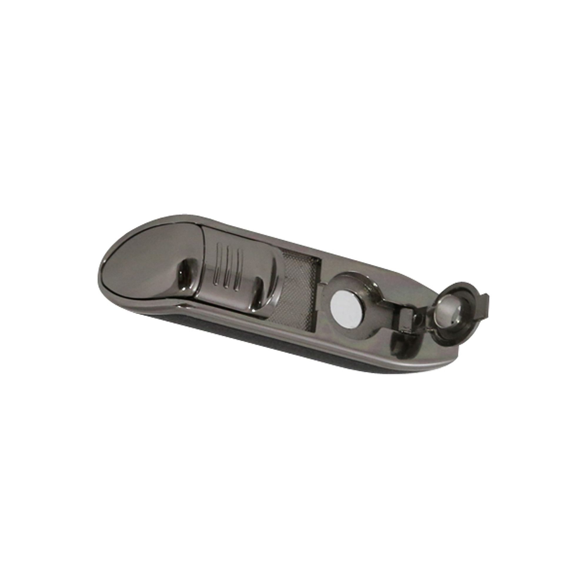 Mens Bey-Berk Torch Lighter with Punch Cutter, Black