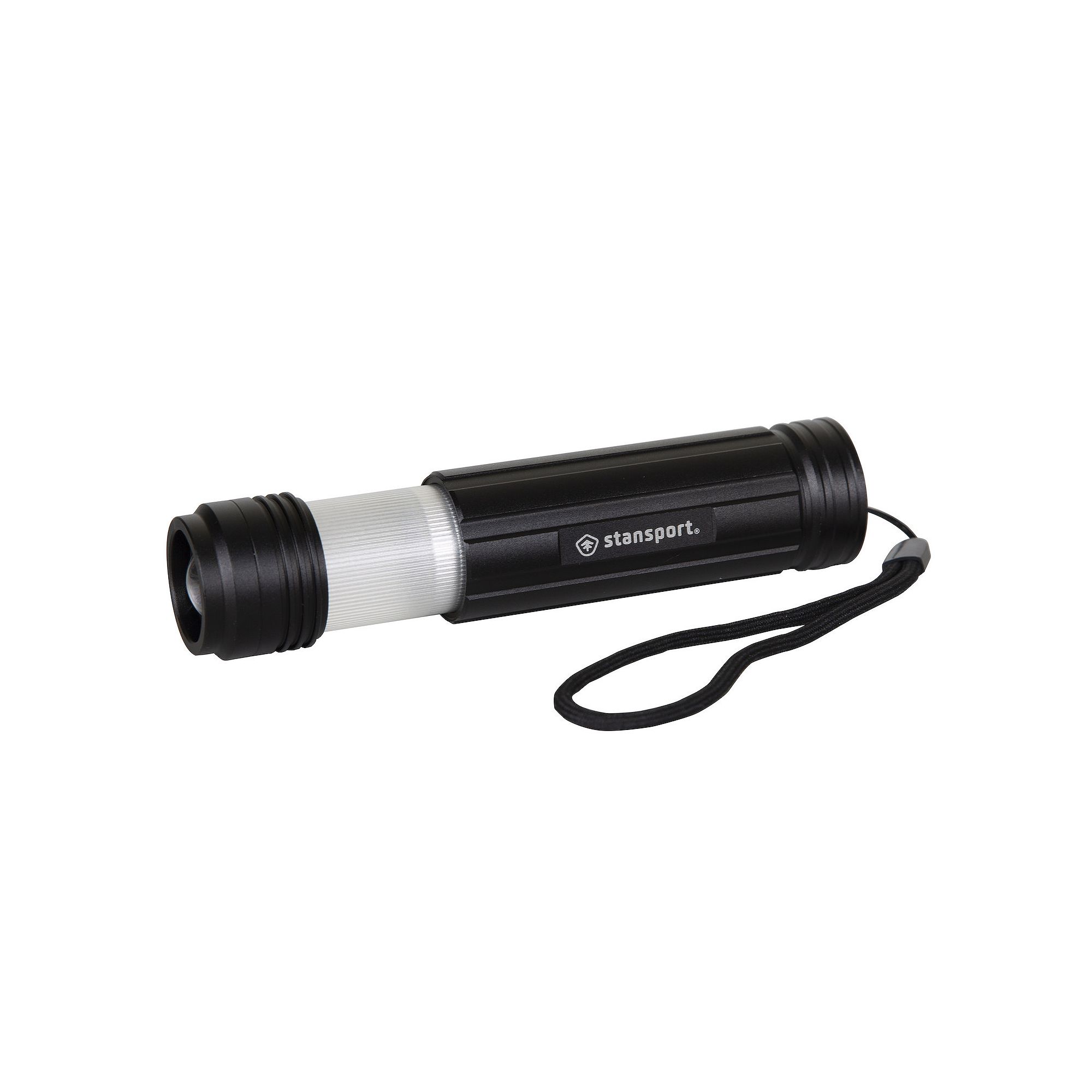 Stansport Heavy-Duty Tactical Flashlight & Lantern, Black
