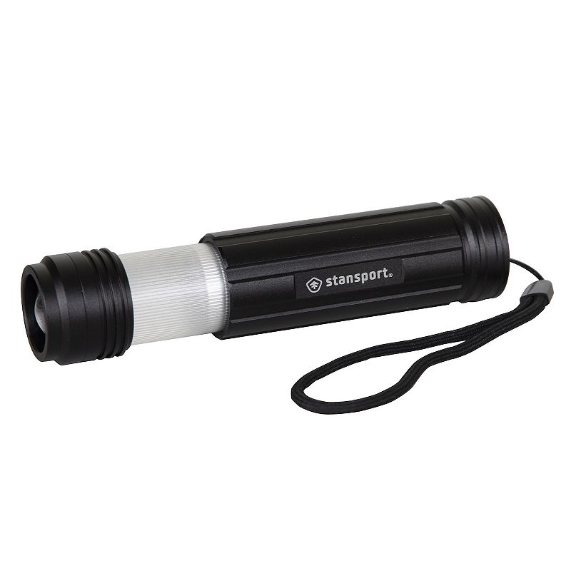 Stansport Heavy-Duty Tactical Flashlight & Lantern, Black
