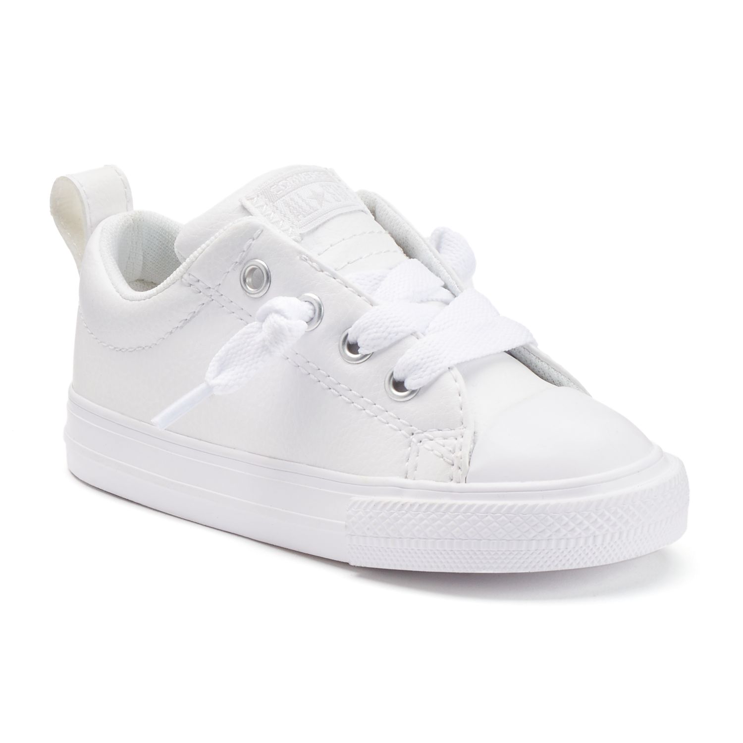 boys white leather converse